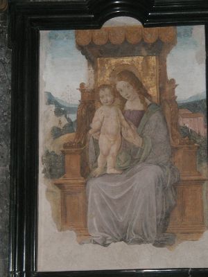 Madonna della fonte : affresco di Leonardo 